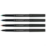 OH pen Q-Connect F Permanent etui med 4 farver